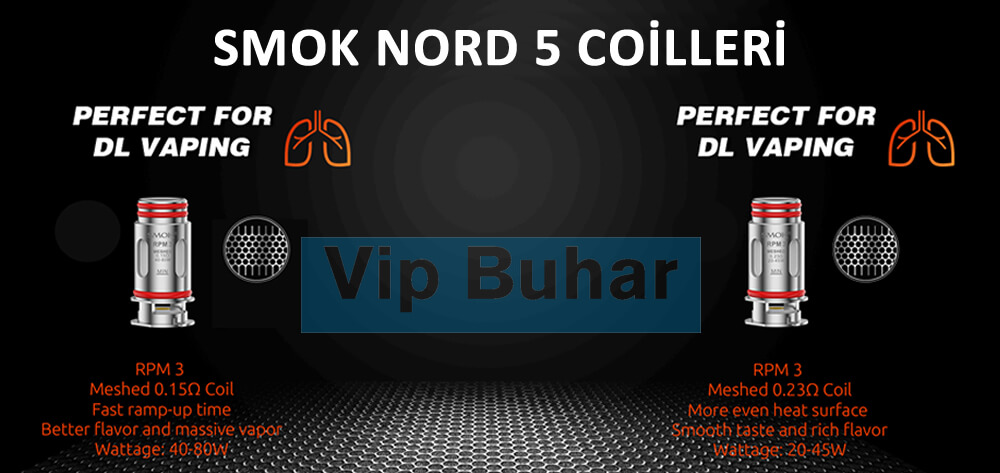 smok nord 5 coil, rpm 3 coil