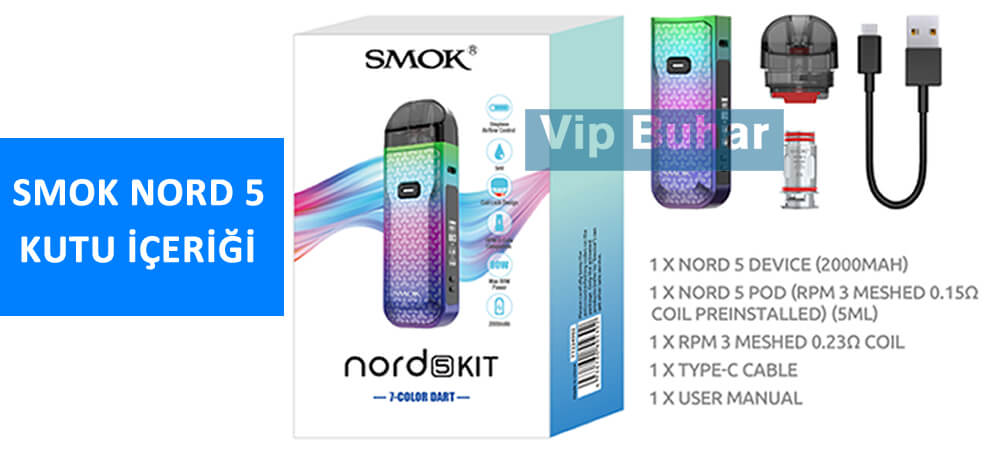 smok nord 5 kutu içeriği