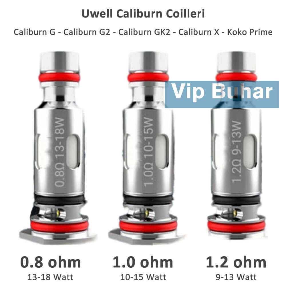uwell caliburn coilleri, caliburn g2 coil, caliburn x coil, caliburn gk2 coil, caliburn g coil.