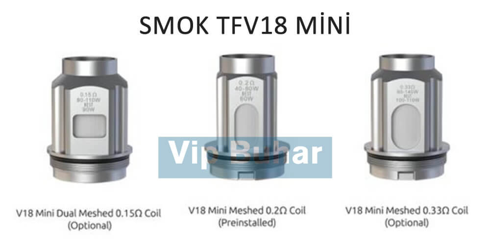 smok tfv18 mini coil çeşitleri