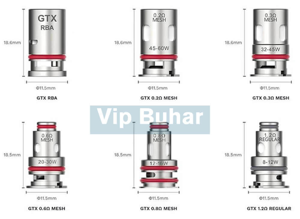 vaporesso gtx coil, gtx özellikleri