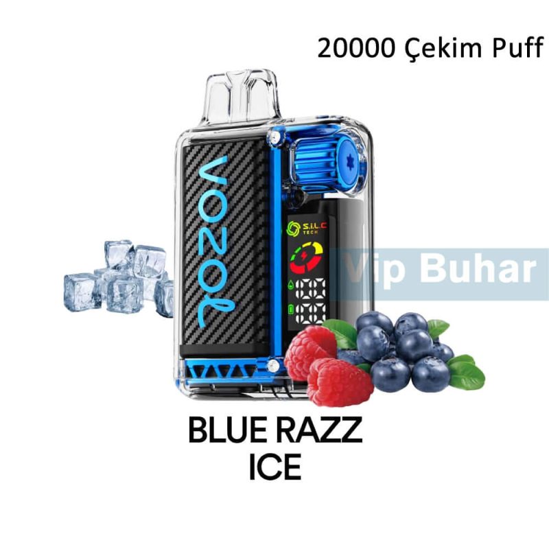 Vozol Blue Razz ice, Vozol 20k Puff, Vozol Vista