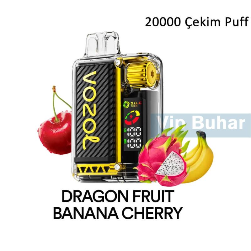 Vozol Dragon Fruit Banana Cherry, Vozol 20k Puff, Vozol Vista