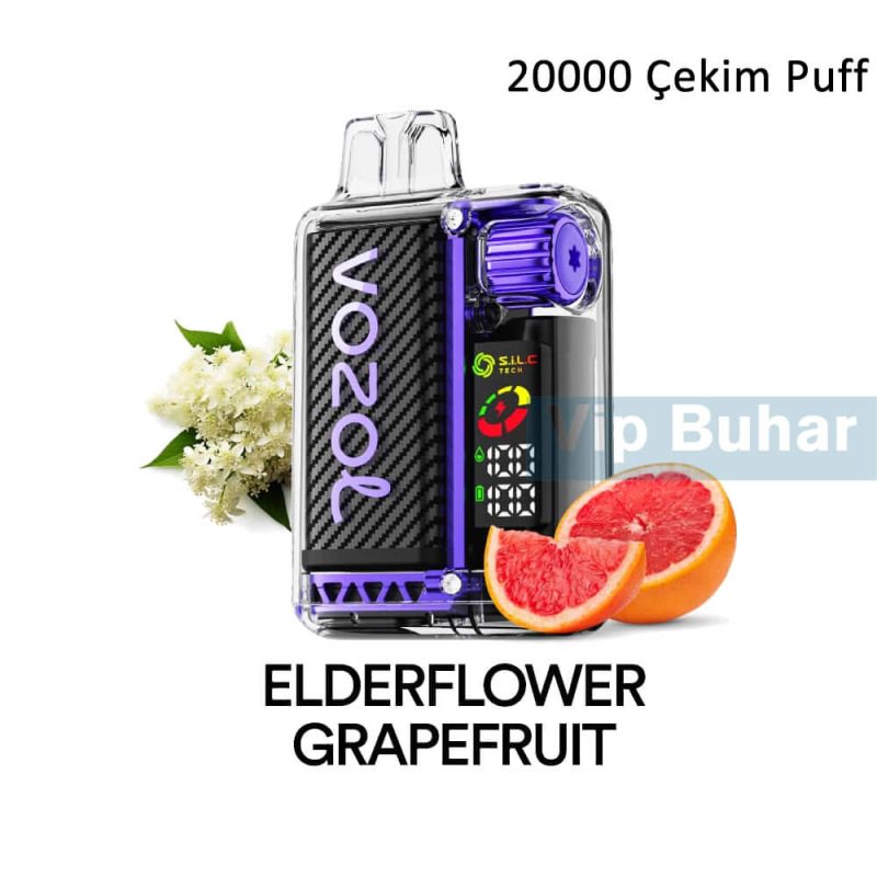 Vozol Elderflower Grapefruit, Vozol 20k Puff, Vozol Vista