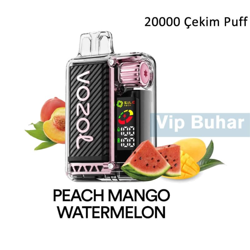 Vozol Peach Mango Watermelon, Vozol 20k Puff, Vozol Vista