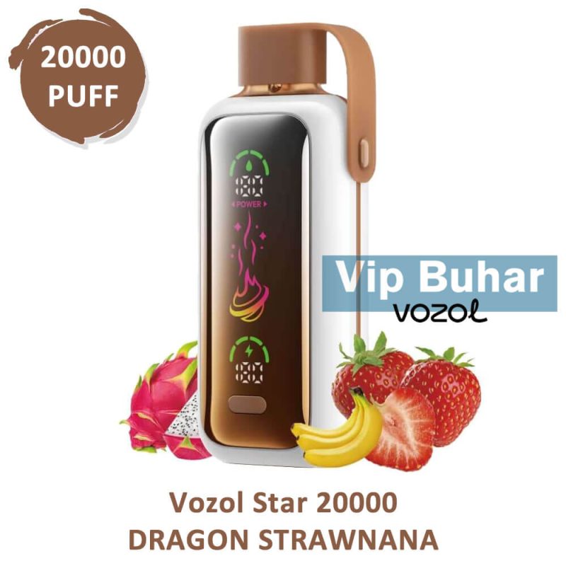 Vozol Star 20000 Dragon Strawnana Puff Elektronik Sigara